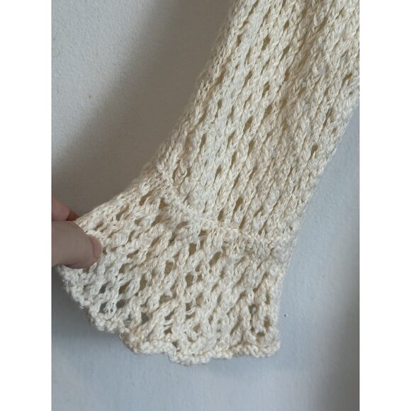 Sleeping on Snow Risen Sun Sweater Dress Women's Small Crochet Long Sleeve Flowy - Picture 7 of 15